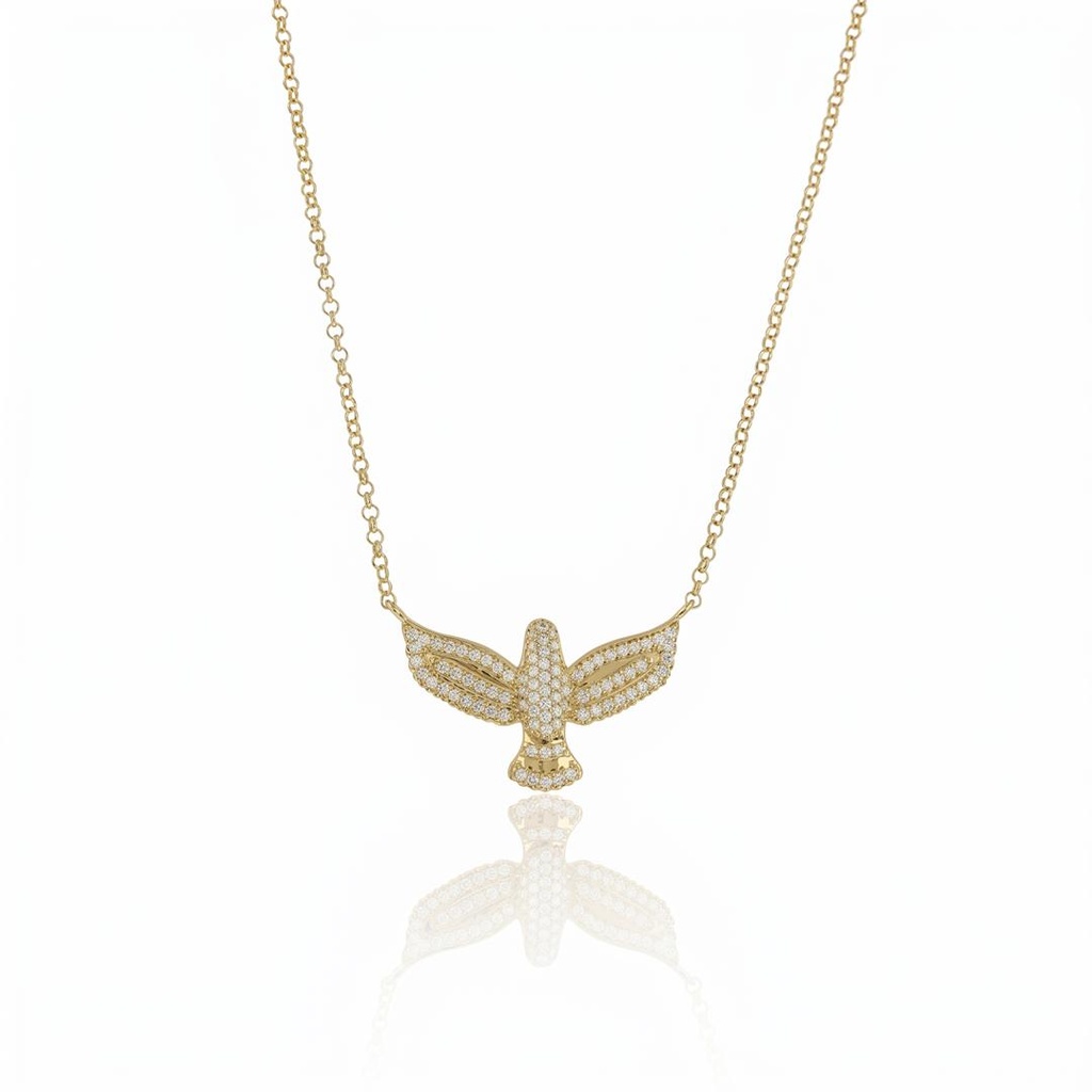 Colar Fé Santos 0,31 ct · Ouro Amarelo 18k